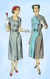New York 1572: 1950s Misses Street Dress Sz 33 B Vintage Sewing Pattern - Vintage4me2