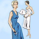 New York 1573: 1940s Uncut Misses Slip & Panties Sz 38 B Vintage Sewing Pattern