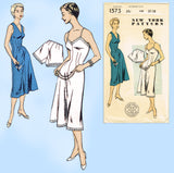 New York 1573: 1940s Uncut Misses Slip & Panties Sz 38 B Vintage Sewing Pattern