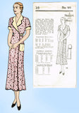 New York 18: 1930s Rare Uncut Misses Hooverette Sz 46 B Vintage Sewing Pattern
