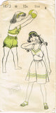 New York 1873: 1940s Toddler Girls Playsuit & Sun Dress Sz 6 Vintage Sewing Pattern - Vintage4me2