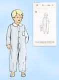 1930s Vintage New York Sewing Pattern 250 Uncut Toddlers Pajamas Size 4
