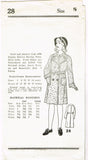 1930s Vintage New York Sewing Pattern 1013 Uncut Little Girls Coat Size 8