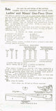 New York 348: 1930s Uncut Misses Street Dress Sz 32 Bust Vintage Sewing Pattern