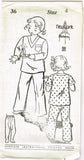 1930s Vintage New York Sewing Pattern 36 Uncut Toddlers 2 Piece Pajamas Size 4