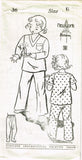 1930s Vintage New York Sewing Pattern 36 Uncut Toddlers 2 Piece Pajamas Size 6