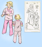 1930s Vintage New York Sewing Pattern 36 Uncut Toddlers 2 Piece Pajamas Size 6