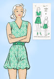 1930s Vintage New York Sewing Pattern 37 Uncut Girls Bubble Bottom Gym Romper 10