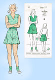 1930s Vintage New York Sewing Pattern 37 Uncut Girls Bubble Bottom Gym Romper 10