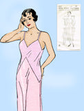 New York 4032: 1930s Rare Uncut Misses Slip Size 44 Bust Vintage Sewing Pattern