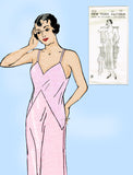 New York 4032: 1930s Rare Uncut Misses Slip Size 48 Bust Vintage Sewing Pattern