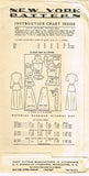 1940s VTG New York Sewing Pattern 435 Uncut Misses Two Piece Dress Sz 34 Bust