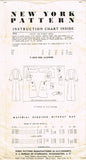1940s Vintage New York Sewing Pattern 554 Misses Dress Great Lines Size 16 34B