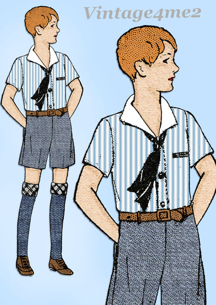 1930s Vintage New York Sewing Pattern 737 Uncut Toddler Boy's Suit Size 2