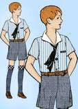 1930s Vintage New York Sewing Pattern 737 Uncut Toddler Boy's Suit Size 2