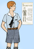 1930s Vintage New York Sewing Pattern 737 Uncut Toddler Boy's Suit Size 6