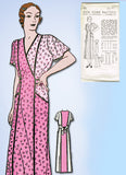 New York 81: 1930s Rare Uncut Plus Size Hooverette Dress 42 B Vintage Sewing Pattern