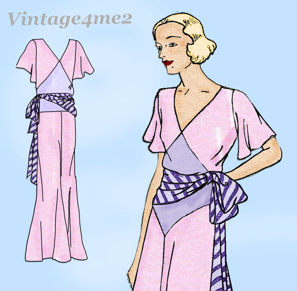 New York 8385: 1930s Rare Uncut Misses Beach Pajamas 36 B Vintage Sewing Pattern