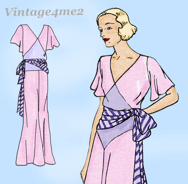 New York 8385: 1930s Rare Uncut Misses Beach Pajamas 36 B Vintage Sewing Pattern