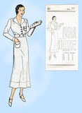New York 86: 1930s Rare Uncut Nurses Uniform Dress 36 B Vintage Sewing Pattern