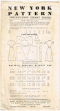 1950s Vintage New York Sewing Pattern 913 Uncut Misses Street Dress Size 15 33 B