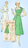 1950s Vintage New York Sewing Pattern 913 Uncut Misses Street Dress Size 15 33 B