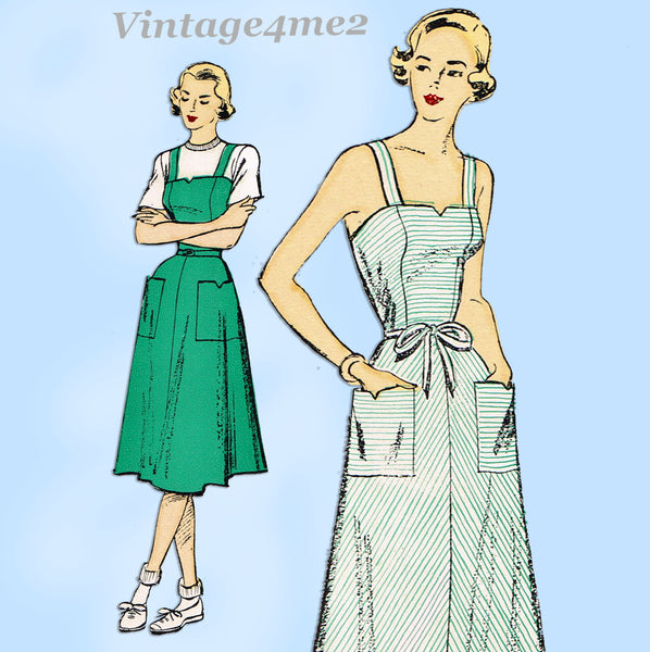 New York 935: 1940s Uncut Misses Sun Dress Size 38 Bust Vintage Sewing Pattern