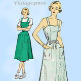 New York 935: 1940s Uncut Misses Sun Dress Size 38 Bust Vintage Sewing Pattern