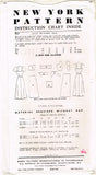 New York 935: 1940s Uncut Misses Sun Dress Size 38 Bust Vintage Sewing Pattern