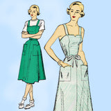 New York 935: 1940s Uncut Misses Sun Dress Size 38 Bust Vintage Sewing Pattern