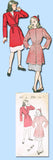 1940s Vintage New York Sewing Pattern 937 Uncut WWII Little Girls Coat Sz 12 - Vintage4me2