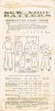 1940s Vintage New York Sewing Pattern 968 WWII Toddler Girls Snowsuit Size 6