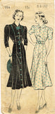 New York 994: 1930s Misses Princess Cut Dress Size 32 B Vintage Sewing Pattern