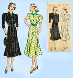 New York 994: 1930s Misses Princess Cut Dress Size 32 B Vintage Sewing Pattern