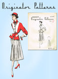 1950s Very Rare Originator Designer Pattern 1296 Uncut Misses One PC Dress Sz 12