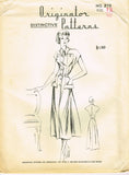 1940s Very Rare Originator Designer Pattern 276 Misses' Dress w Banded Trim 30B - Vintage4me2