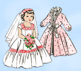 1960s Vintage Parade Mail Order Sewing Pattern 451 Uncut 18in Bridal Doll Clothes Set