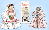 1960s Vintage Parade Mail Order Sewing Pattern 451 Uncut 18in Bridal Doll Clothes Set