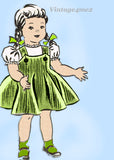 1960s Vintage Parade Mail Order Sewing Pattern 452 Uncut 18in Little Girl Doll Clothes Set
