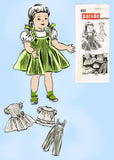 1960s Vintage Parade Mail Order Sewing Pattern 452 Uncut 18in Little Girl Doll Clothes Set