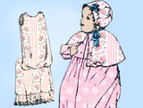 1910s Vintage Peerless Sewing Pattern 6632 Infants Layette w Christening Dress