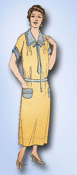 1920s Vintage Pictorial Review Sewing Pattern 1700 FF Misses Edwardian Dress 38B - Vintage4me2