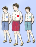 1920s Vintage Pictorial Review Patterns 2600 Boys Blouse & Short Trousers Sz 10