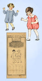 1920s Original Vintage Pictorial Review Pattern 2629 Toddlers Bubble Romper Sz 2