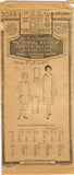 1920s Original Vintage Pictorial Review Pattern 3284 Girls Flapper Dress Size 14