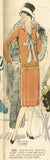 1920s Original Vintage Pictorial Review Pattern 3501 Misses Flapper Dress Sz 38B
