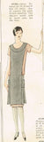 1920s Original Vintage Pictorial Review Pattern 3722 Misses Flapper Apron Sz 40B
