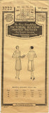 1920s Original Vintage Pictorial Review Pattern 3722 Misses Flapper Apron Sz 40B