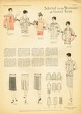 1920s Original Vintage Pictorial Review Pattern 3827 Misses Flapper Blouse Sz 36B