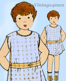 Pictorial Review 3873: 1920s Toddlers Sunsuit Romper Sz 4 Vintage Sewing Pattern - Vintage4me2